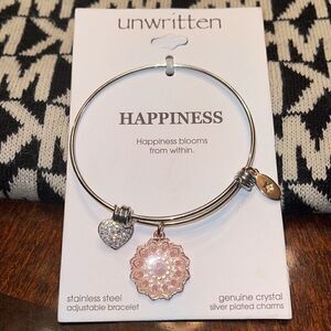 Unwritten Happiness Bangle Bracelet. 
